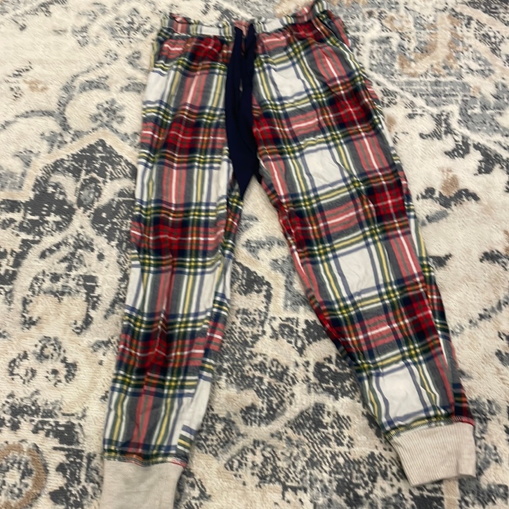 plaid joggers/pajama pants from aerie, size xs
